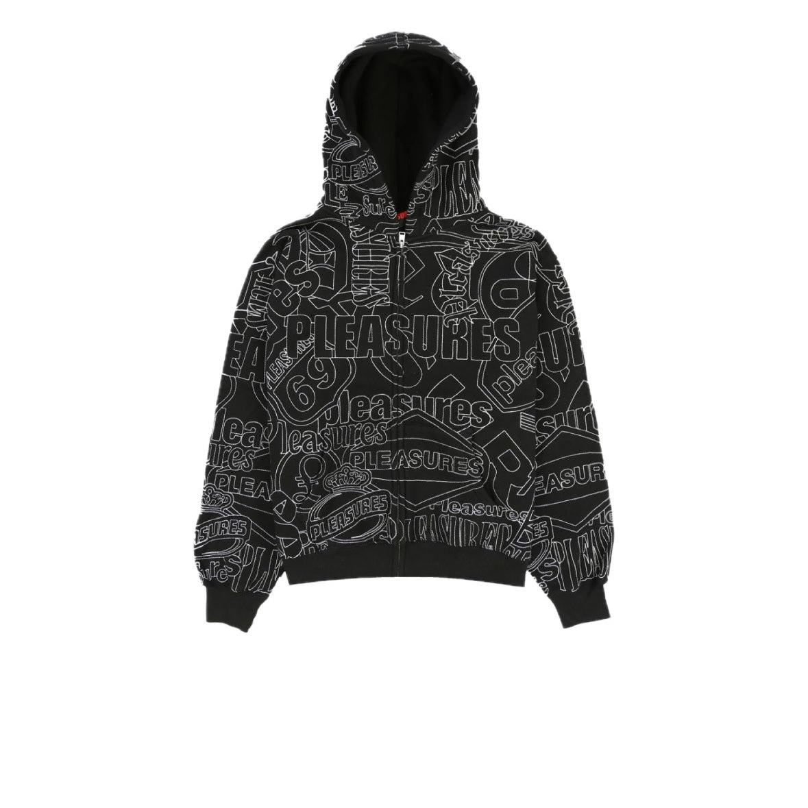 PLEASURES SIGNAL ZIP UP HOODIE