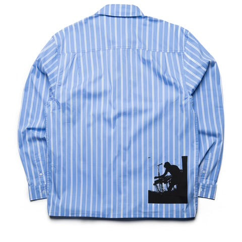 PLEASURES BLUE FETCH BUTTON DOWN  BLUE