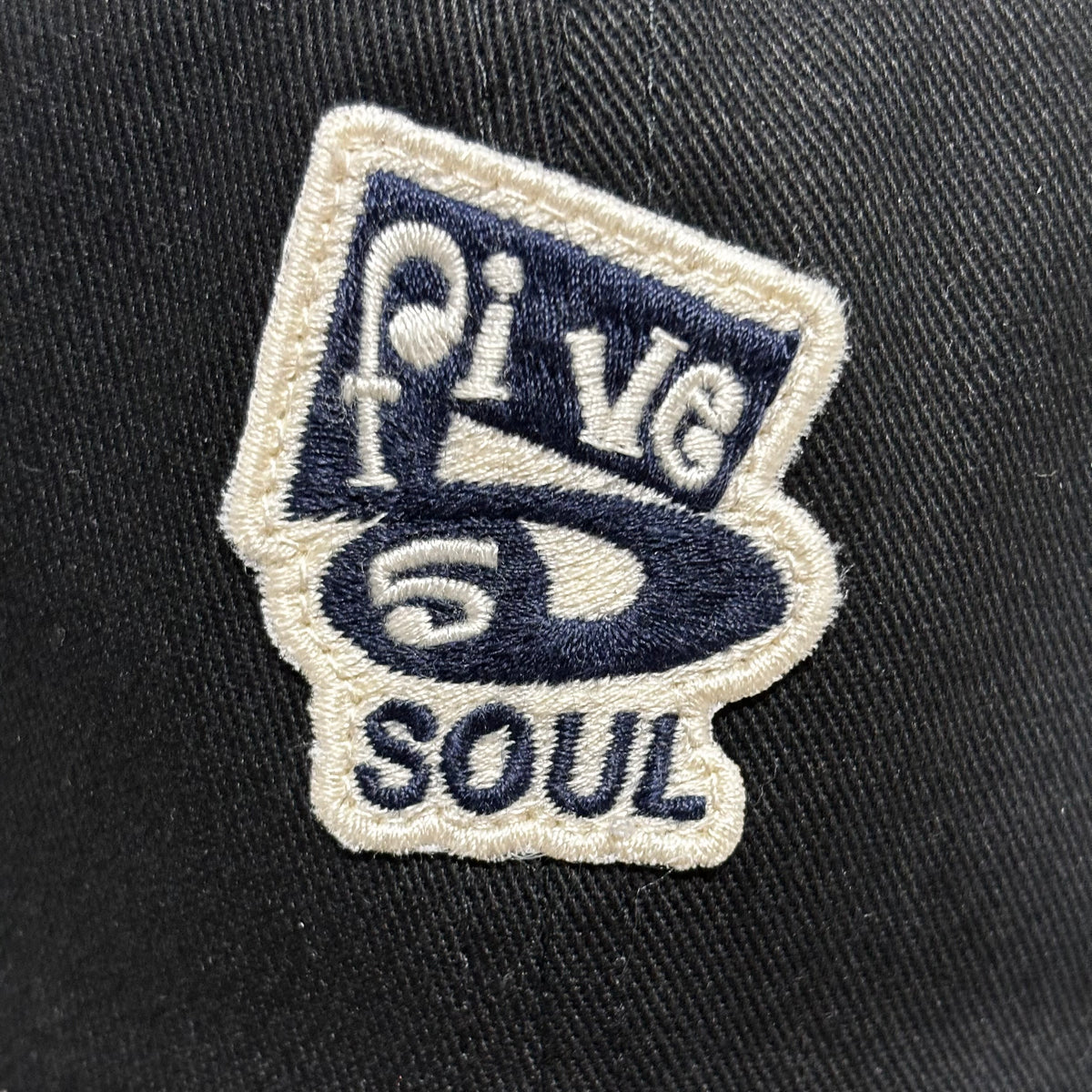 555 SOUL ORIGINAL HAT 6 PANEL BLACK