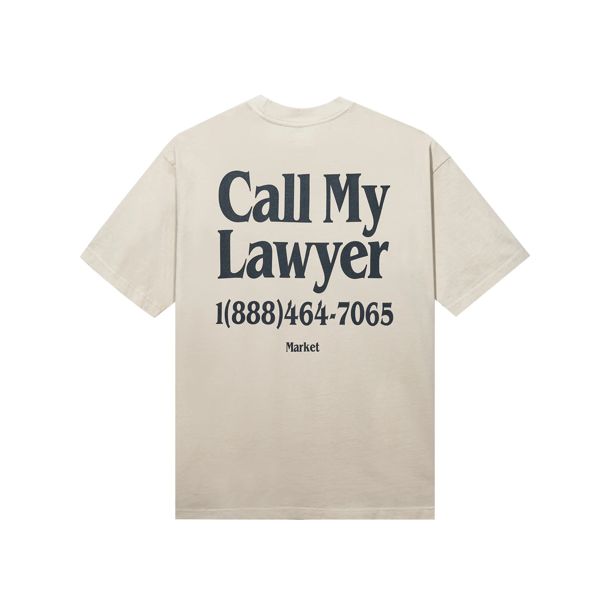 MARKET CALL MY LAWYER T-SHIRT BEIGE