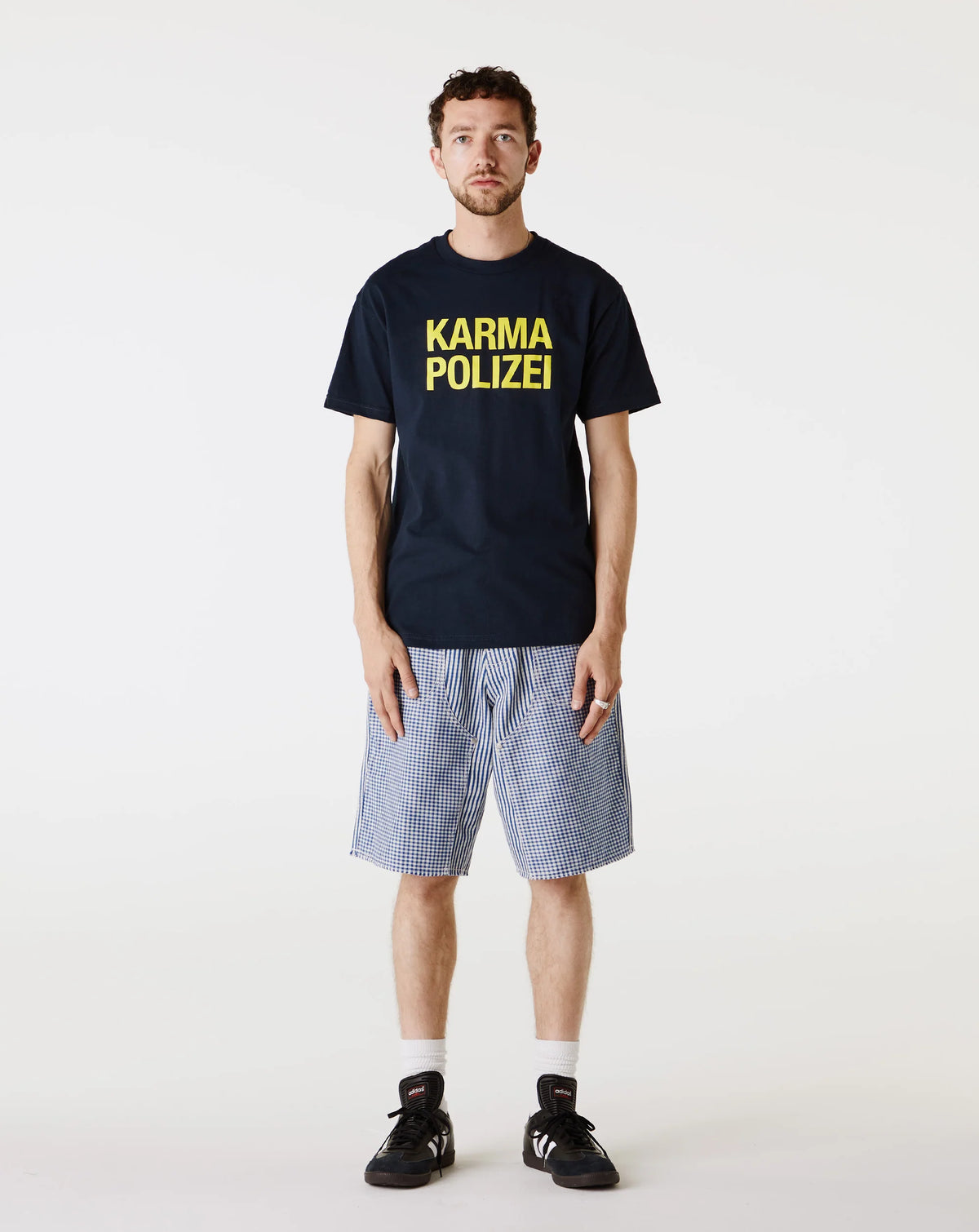 PLEASURES KARMA T-SHIRT NAVY