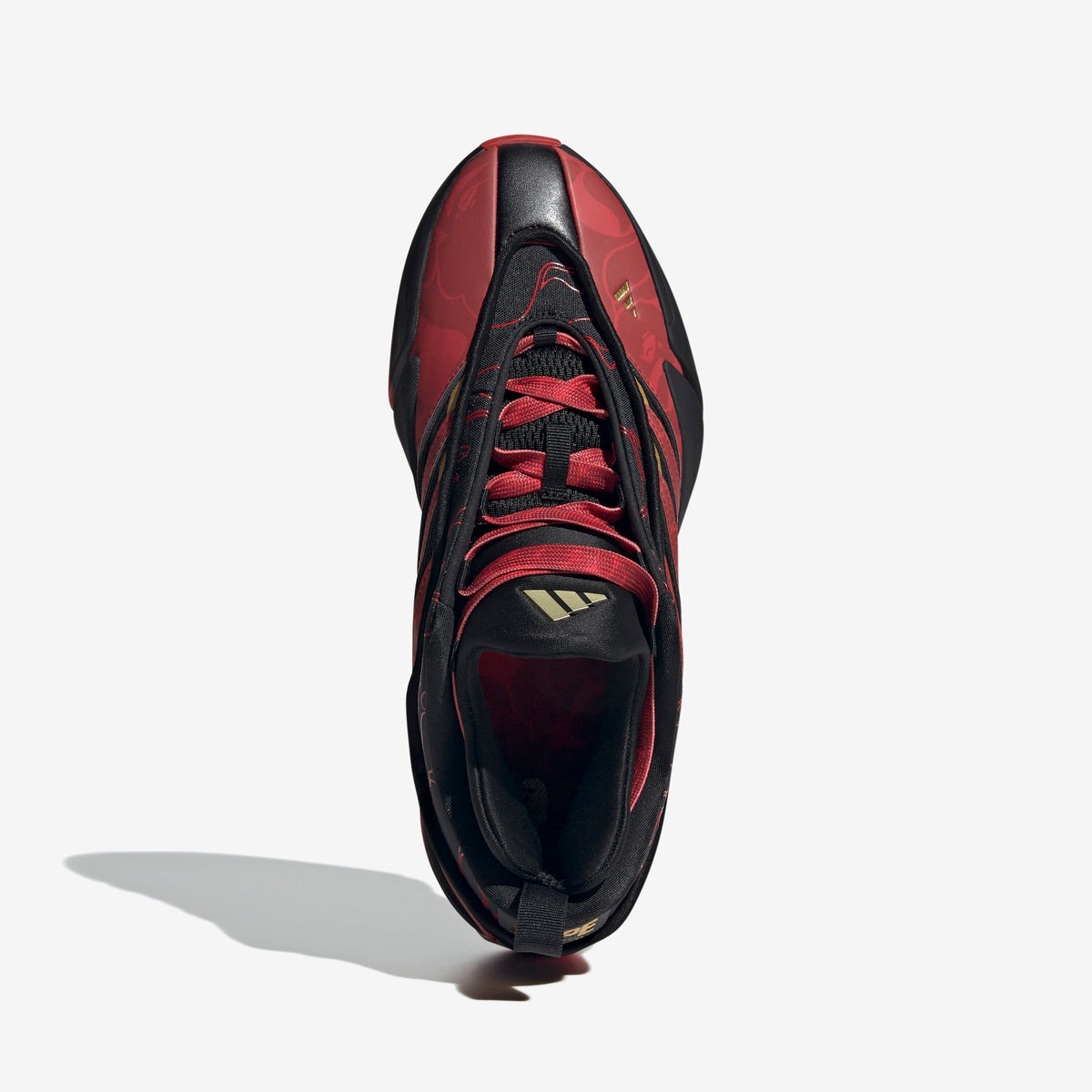 ADIDAS DAME 9 X BAPE BLACK SCARLET`