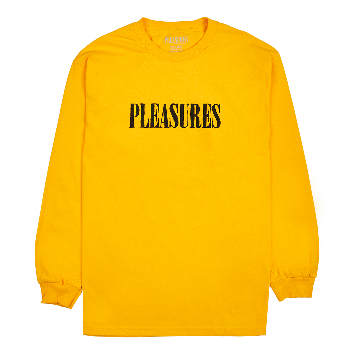 PLEASURES TICKLE LOGO LONG SLEEVE T-SHIRT